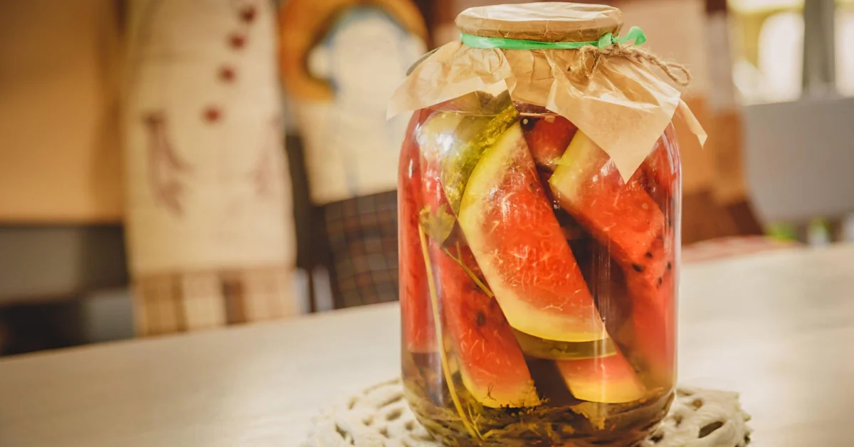 Sweet & Tangy Pickled Watermelon